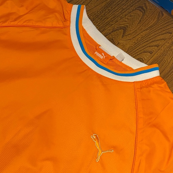 Puma Golf Orange Sweater Jacket - Picture 3 of 8